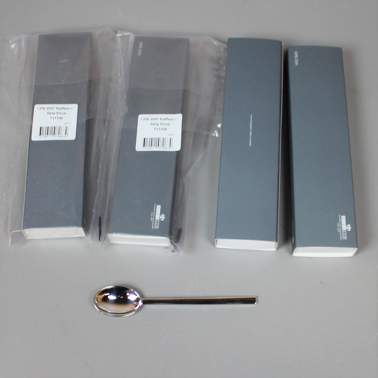 CARL PHILIP BERNADOTTE. COFFEE SPOONS 4 pieces silver.