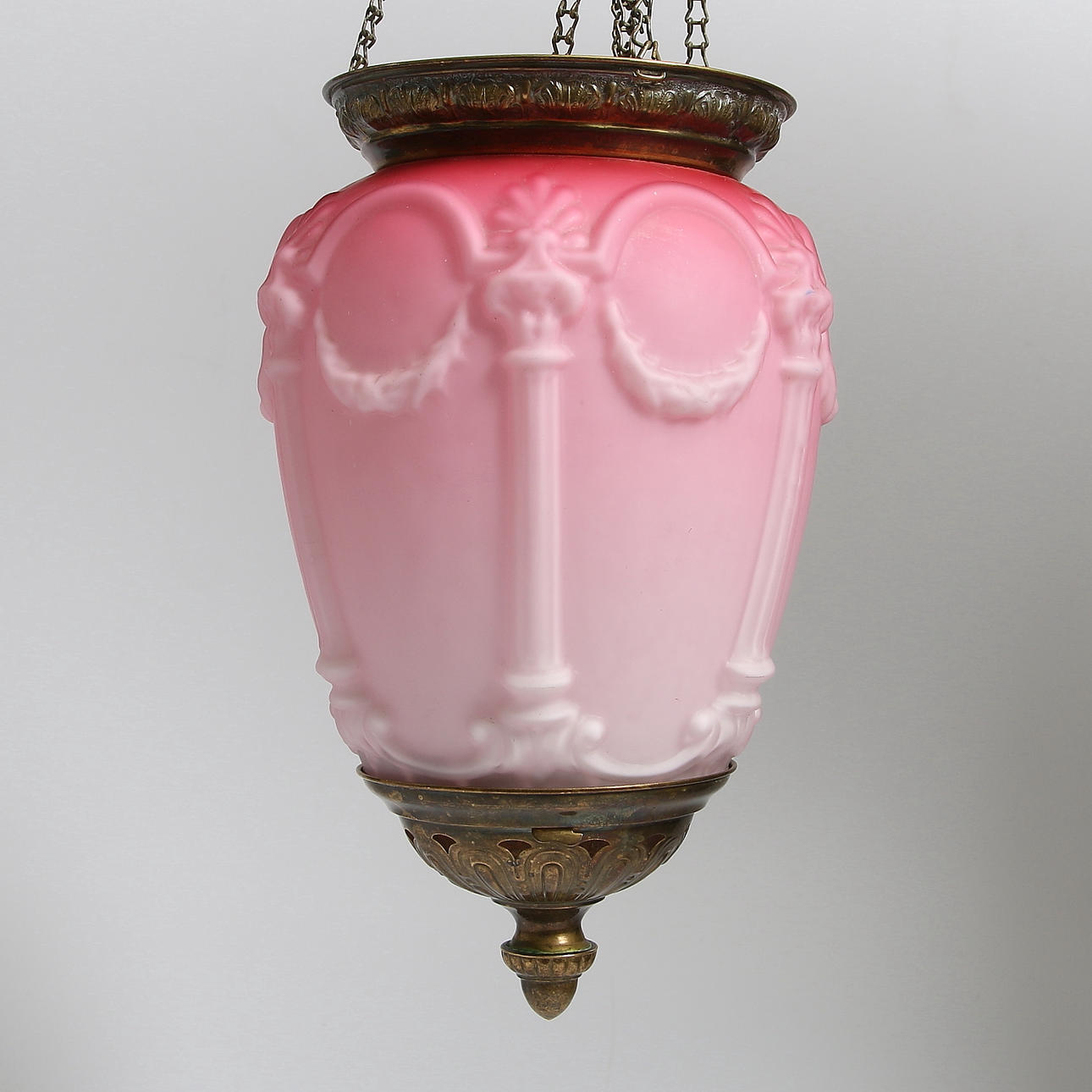 MÅNSKENSLAMPA, glas, 1900-talets början.