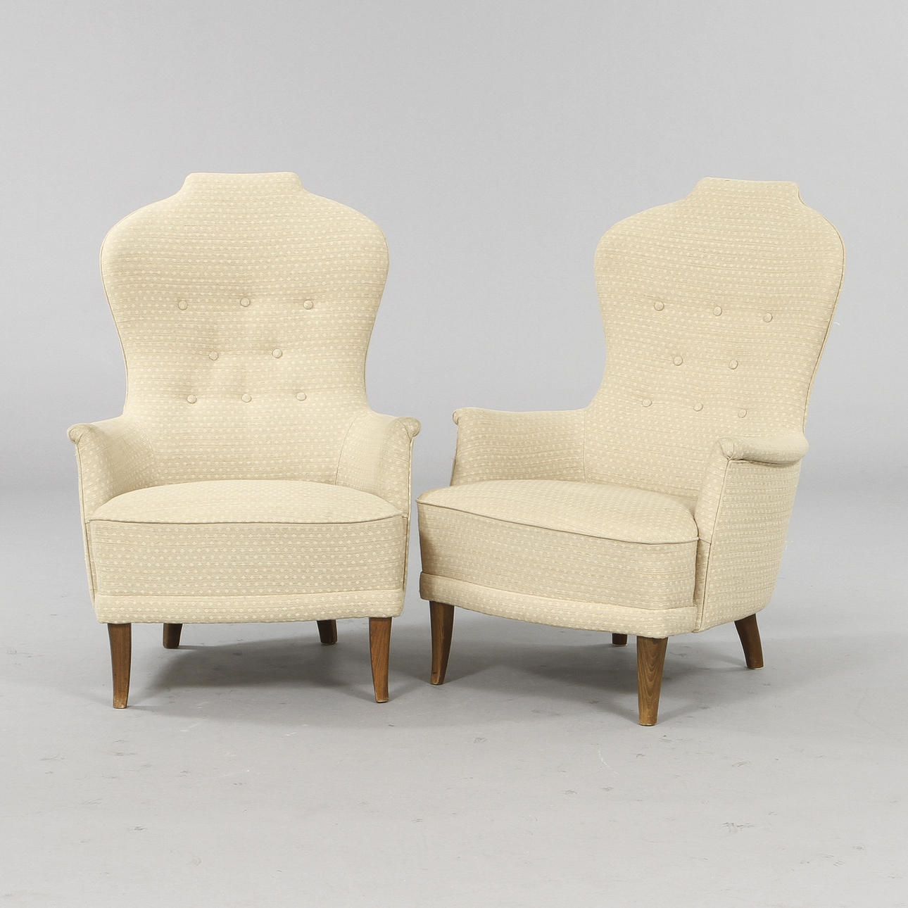 FÅTÖLJER, 2 st, "Farmor", Carl Malmsten.