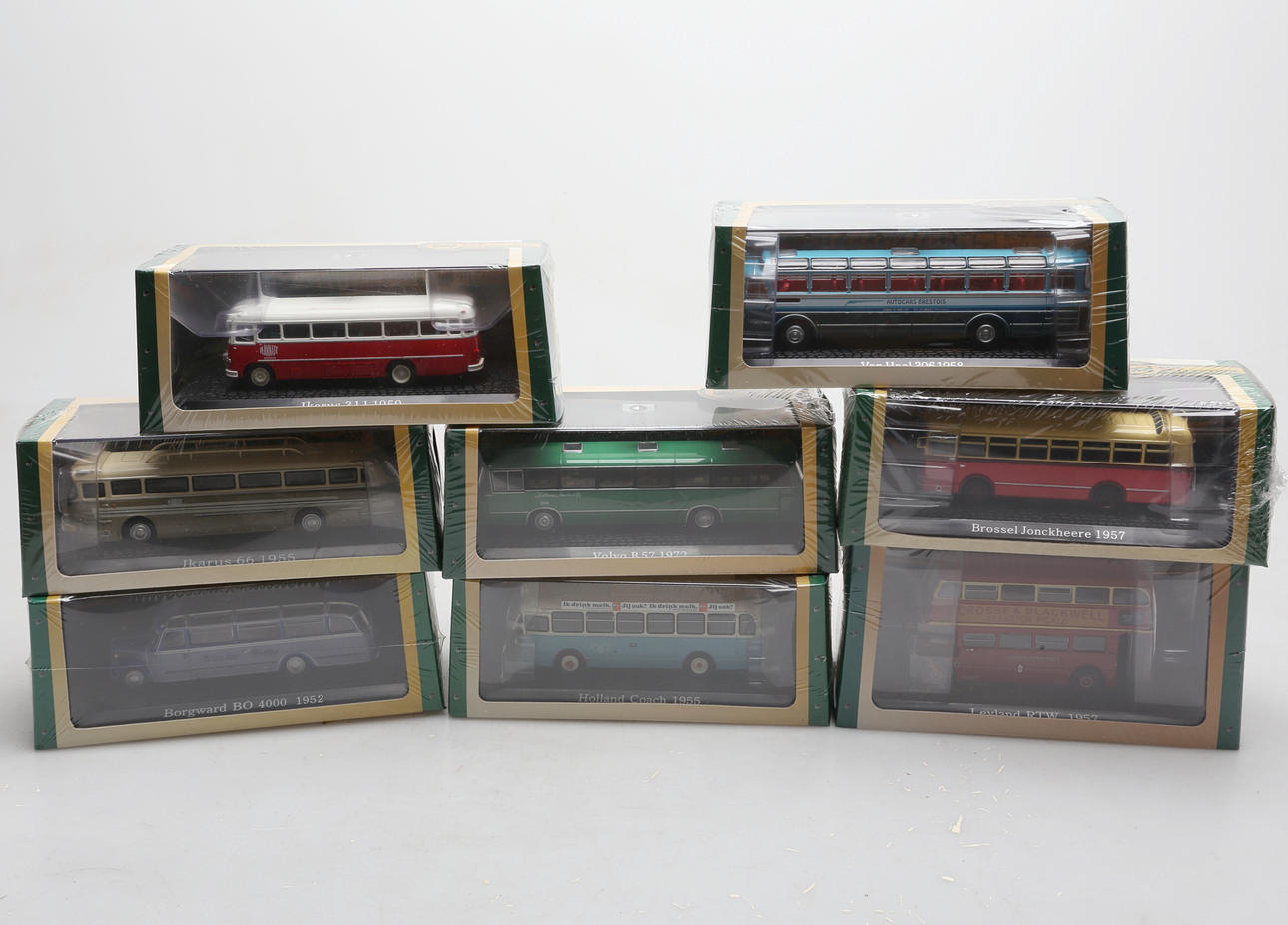 BUSSMODELLER, 8 st, Bus Collection, moderna.