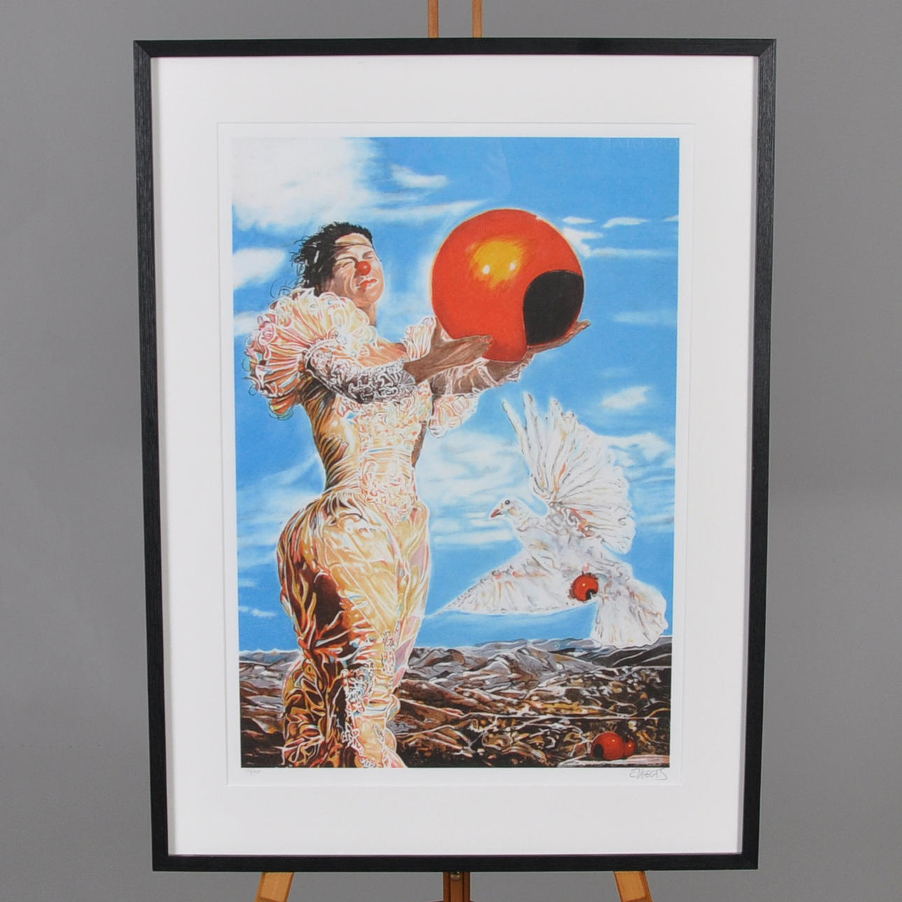 CAROLINE AF UGGLAS. Lithographie "Die Freiheitsstatue".