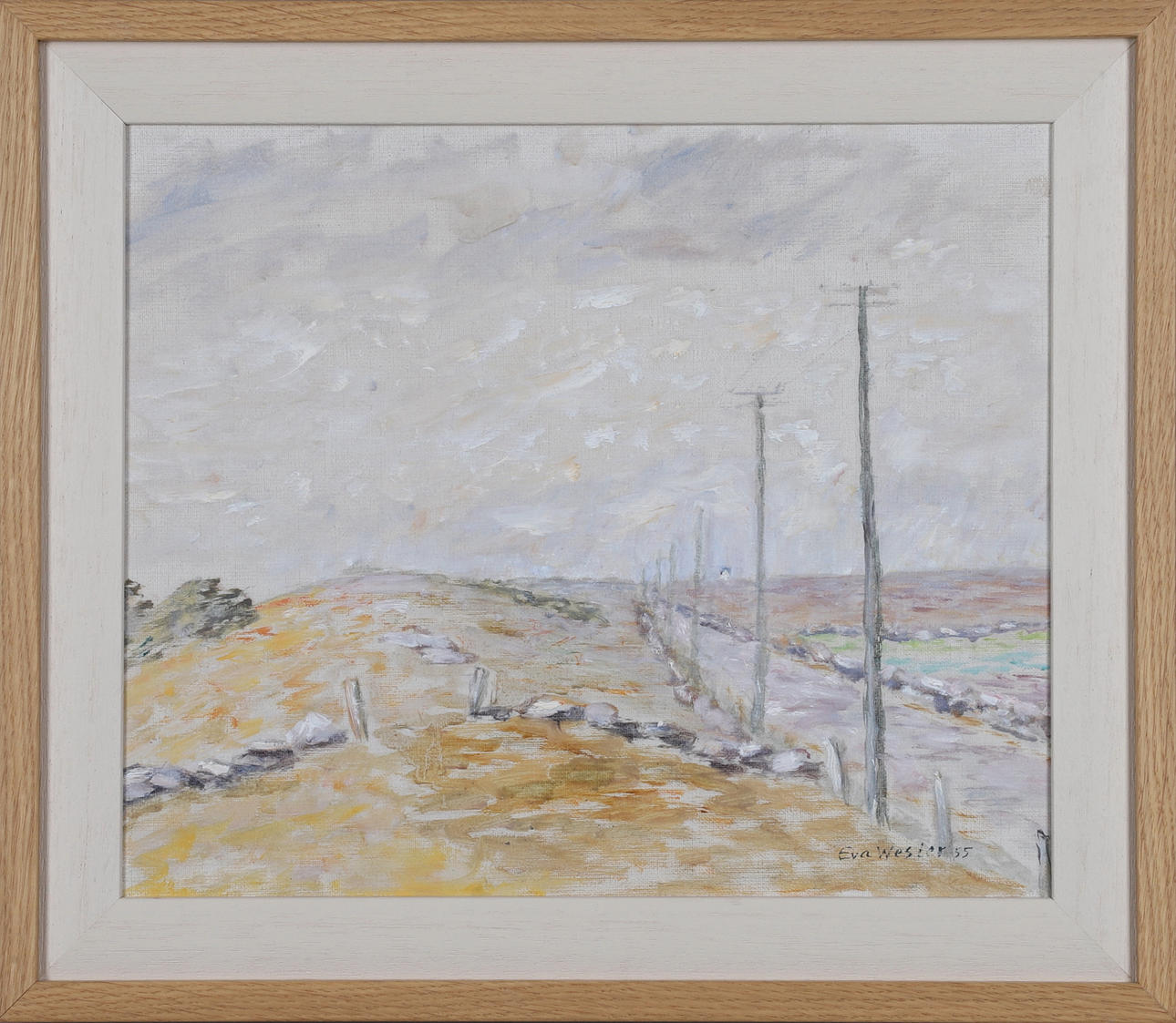 EVA WESTER. oil on canvas, signed and dated -55.