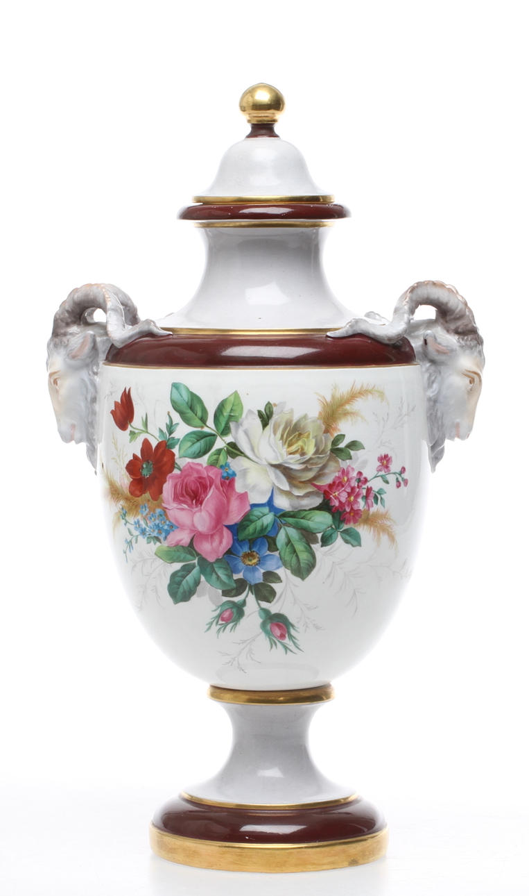 LOCKURNA, porslin, Rörstrand 1800-tal.