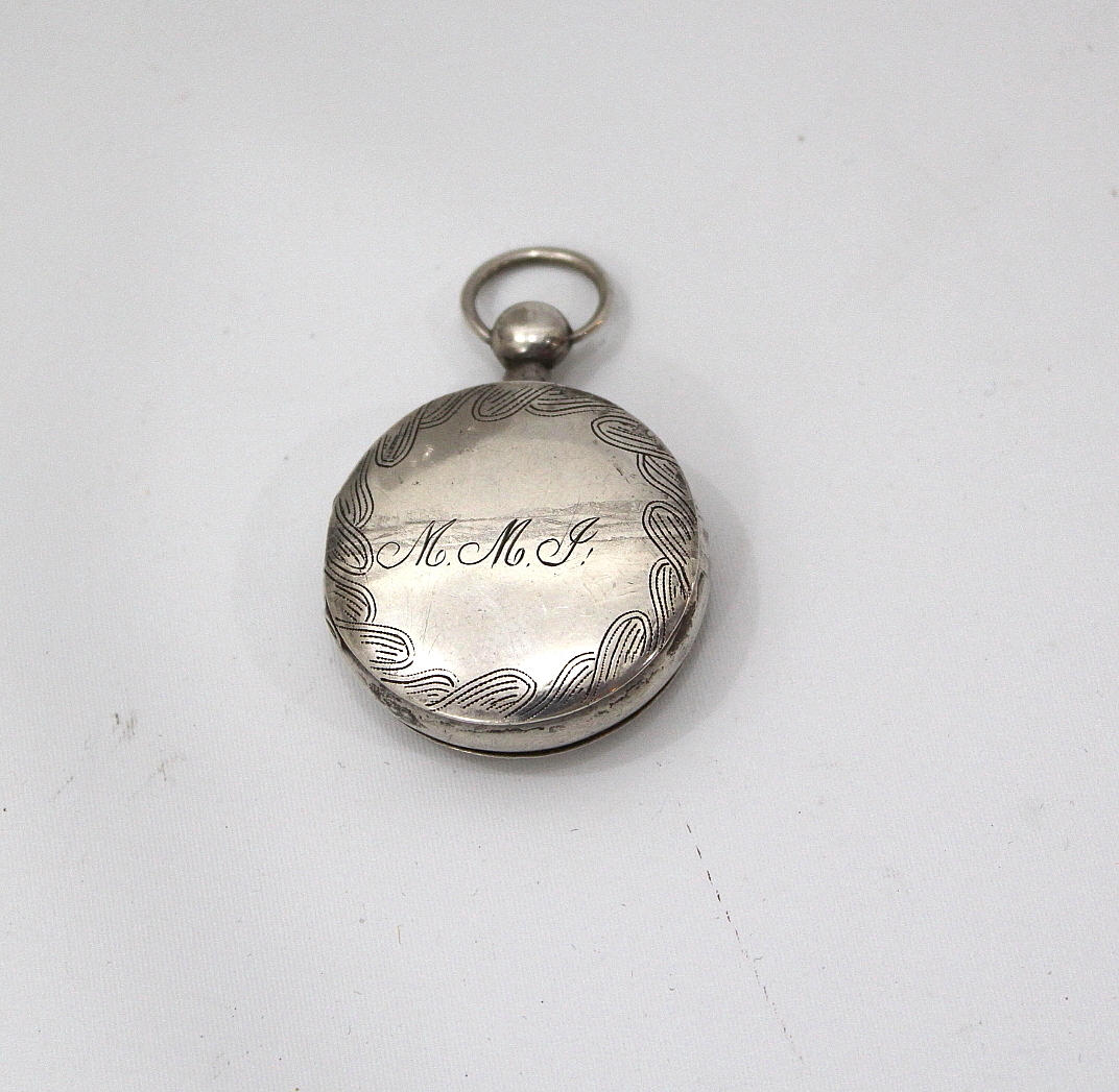 LUKTDOSA silver, tillverkad i Falkenberg 1859 av Anders Johan Lundberg.