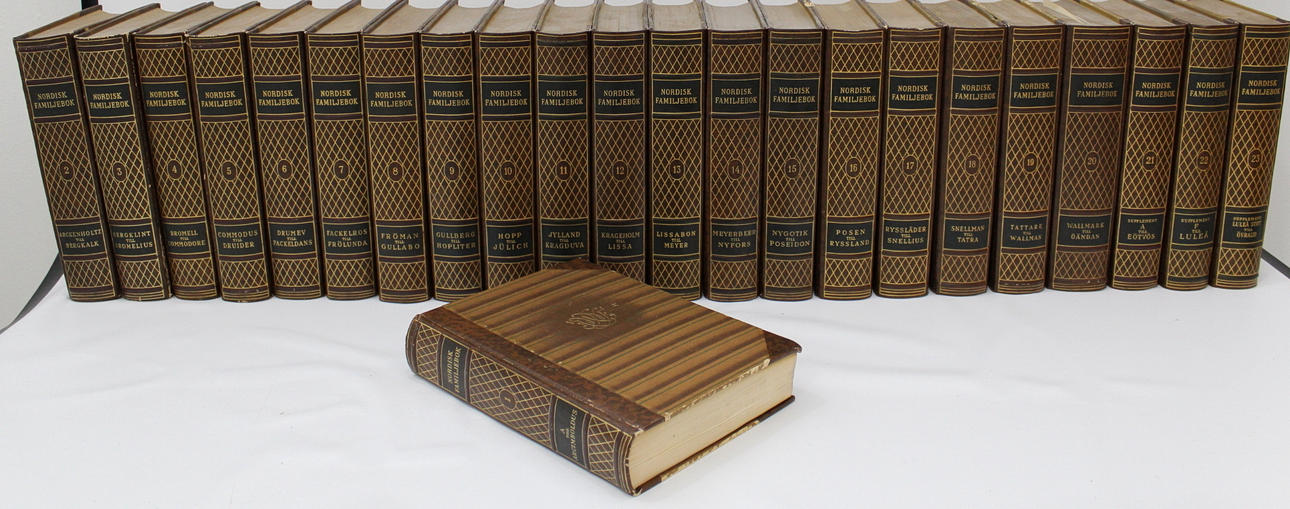 BOKBAND, 23 delar, Nordisk Familjebok.