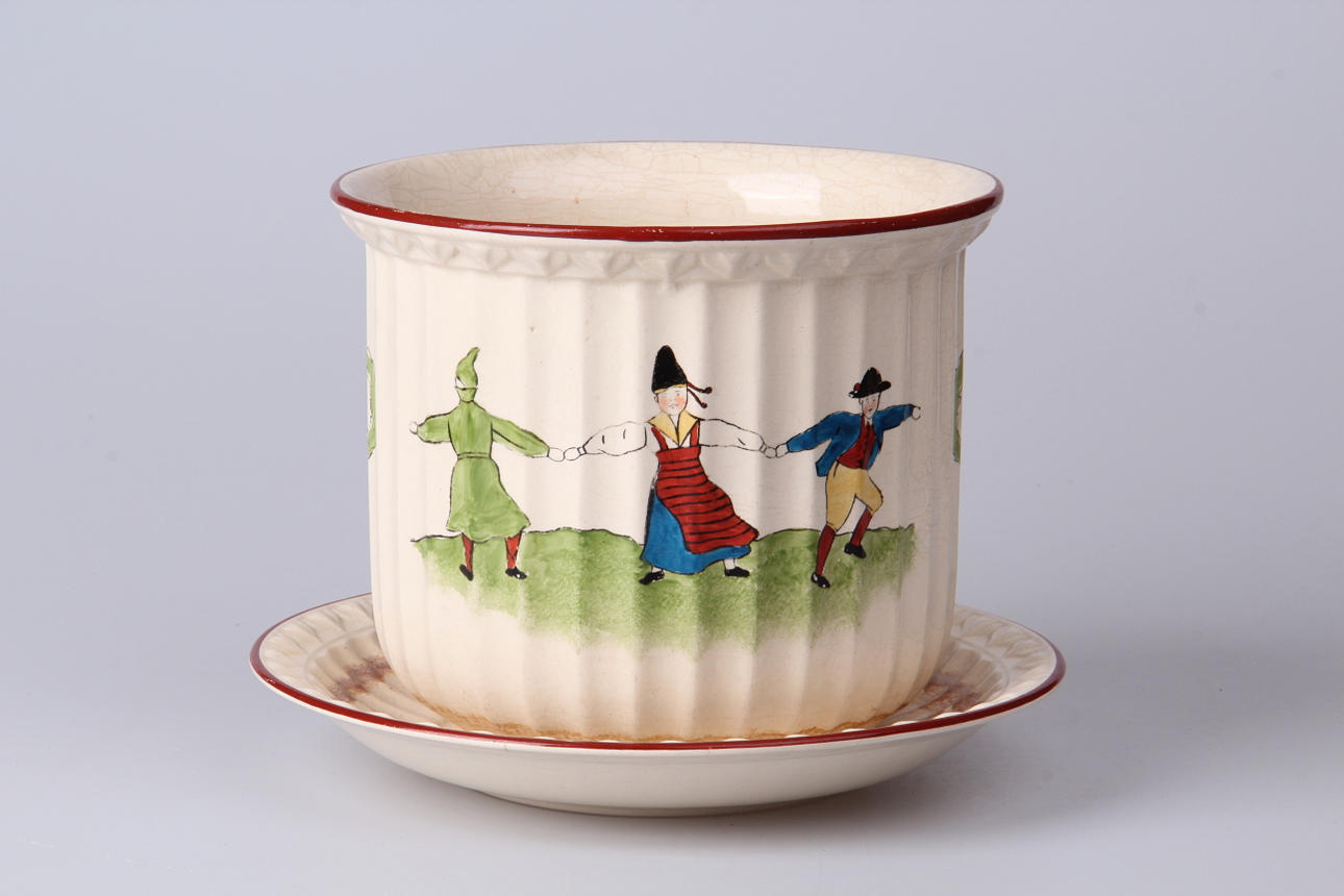 YTTERFODER, med fat, "Daladansen", Rörstrand.