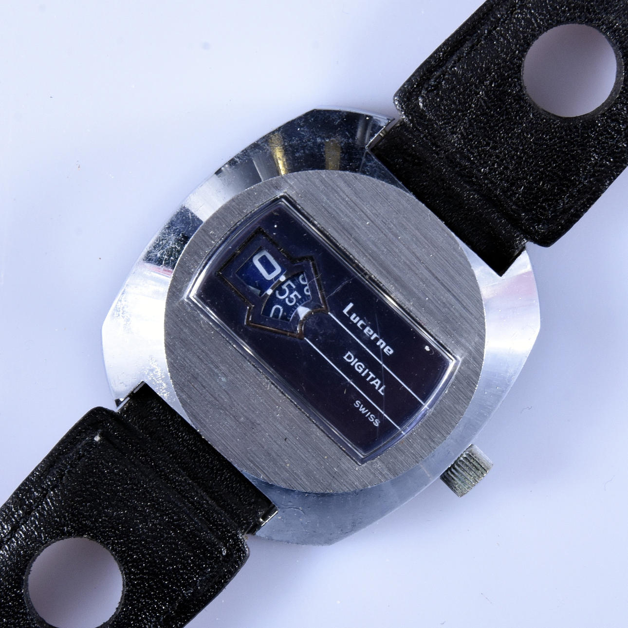 RELOJ DE CABALLERO, Lucerne Digital, acero.