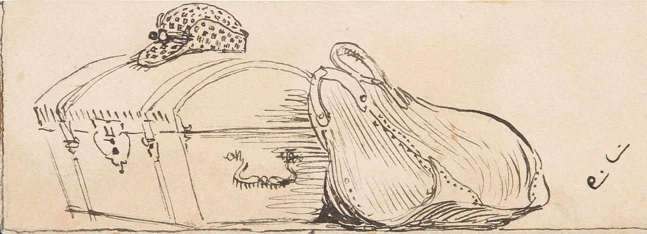 CARL LARSSON, teckning, sign.