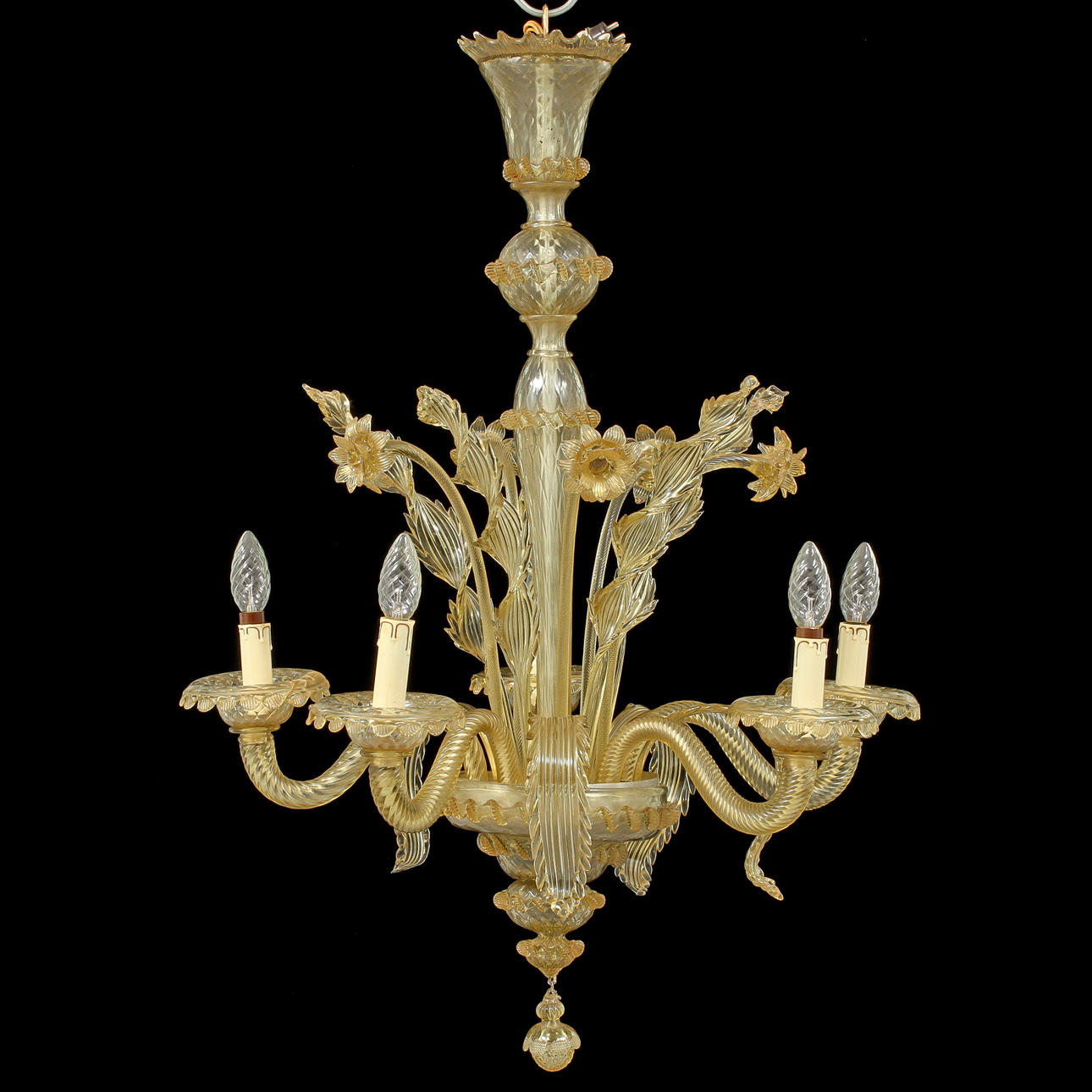 LJUSKRONA, Venetiansk stil, 1900-tal, höjd 85 cm.