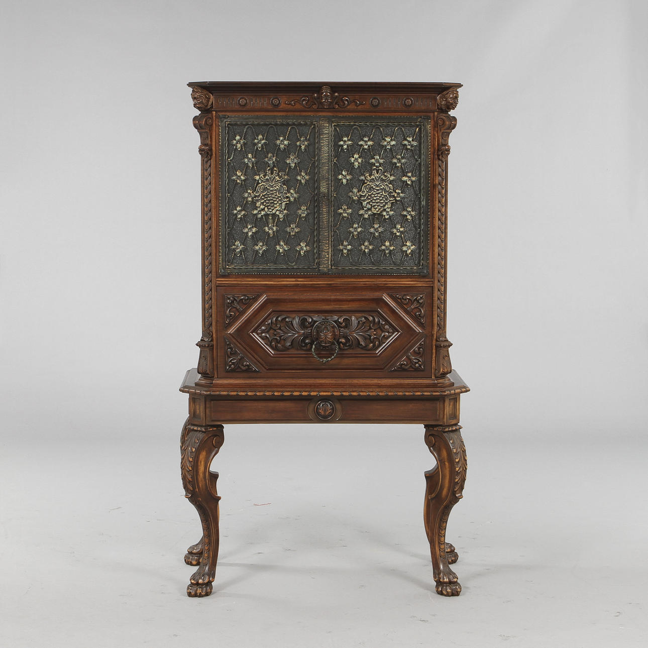 BARSKÅP, barockstil, 1900-tal.