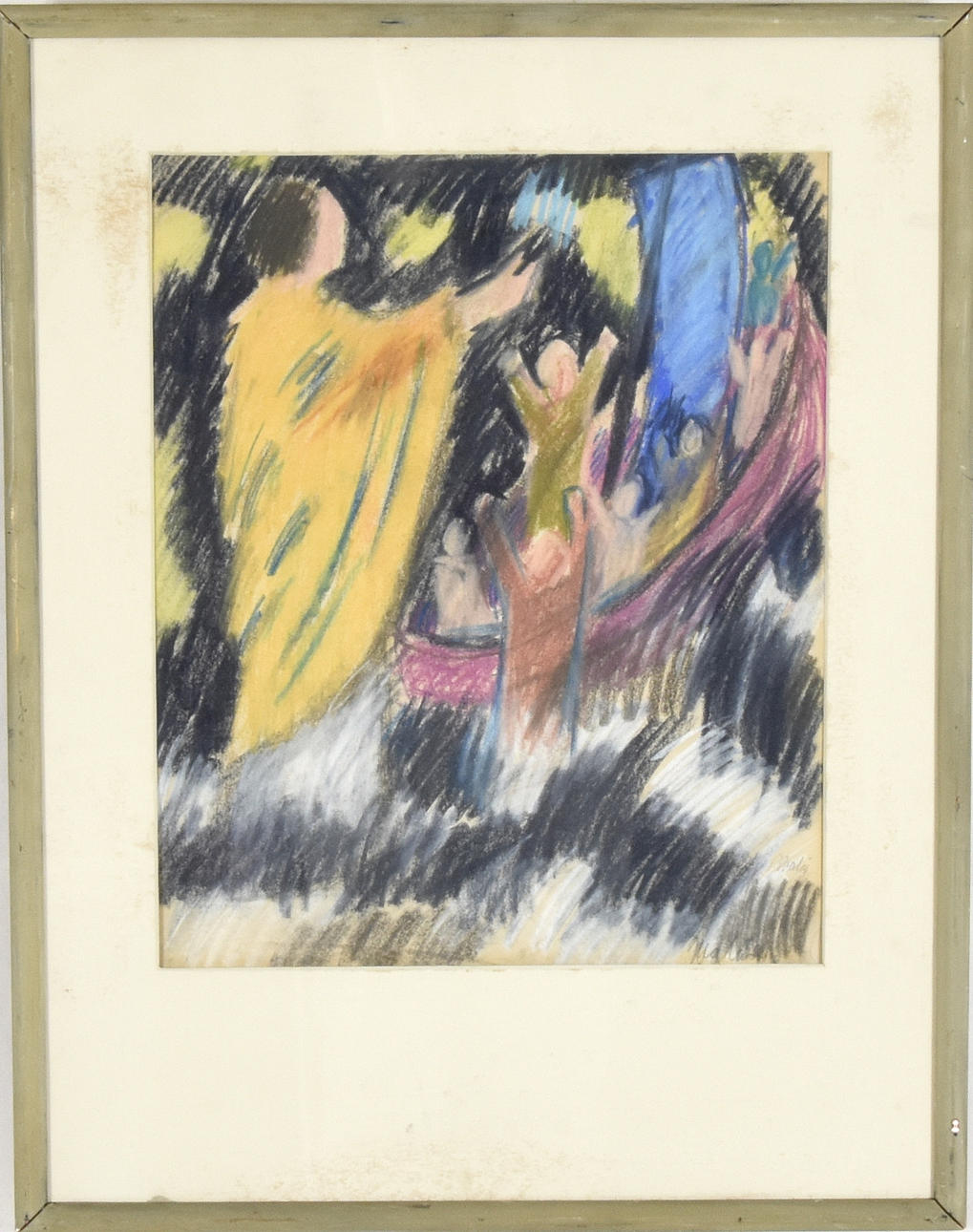 HERBERT WALÅS. Pastell.