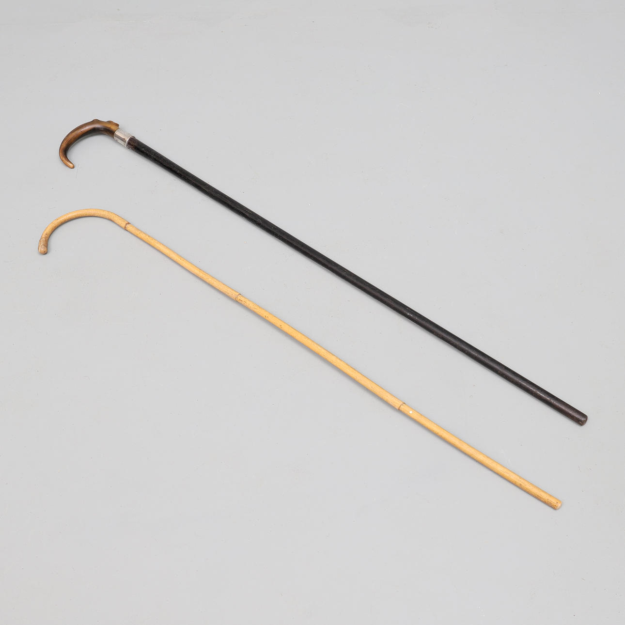 UN BASTÓN DE ÉBANO.