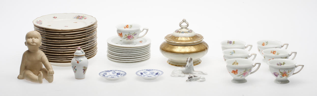 KERAMIKFÖREMÅL, 32 delar, bl.a. Rosenthal.