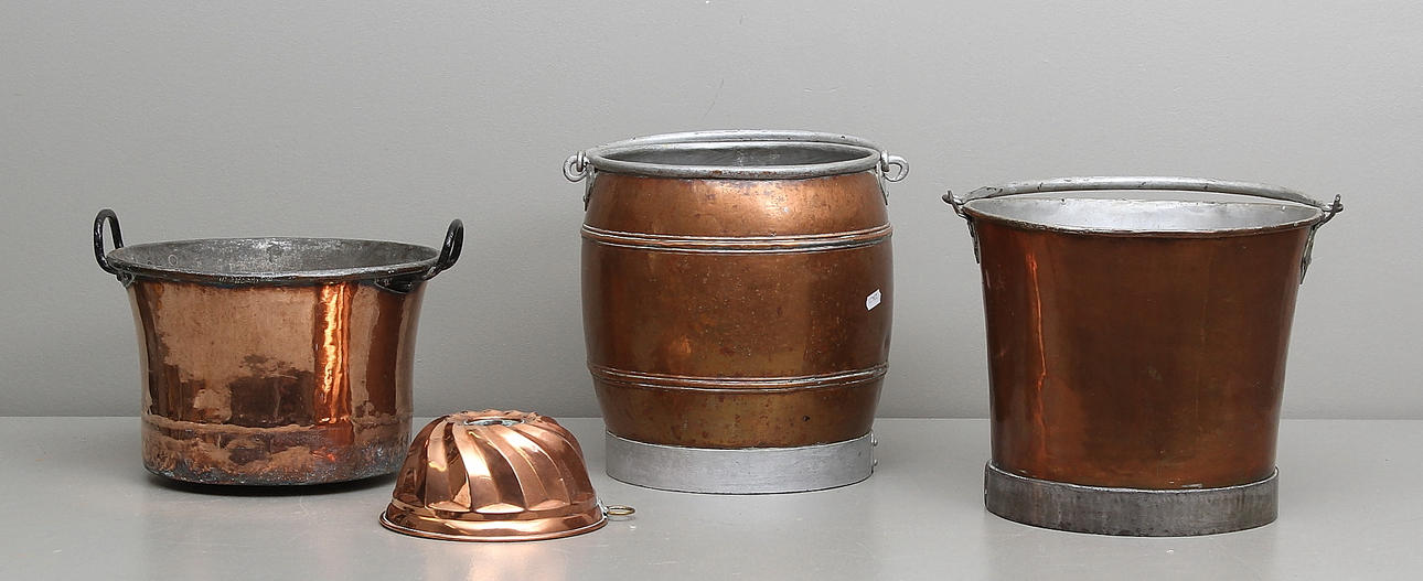 PARTI KOPPAR, 4 delar, 1800/1900-tal.