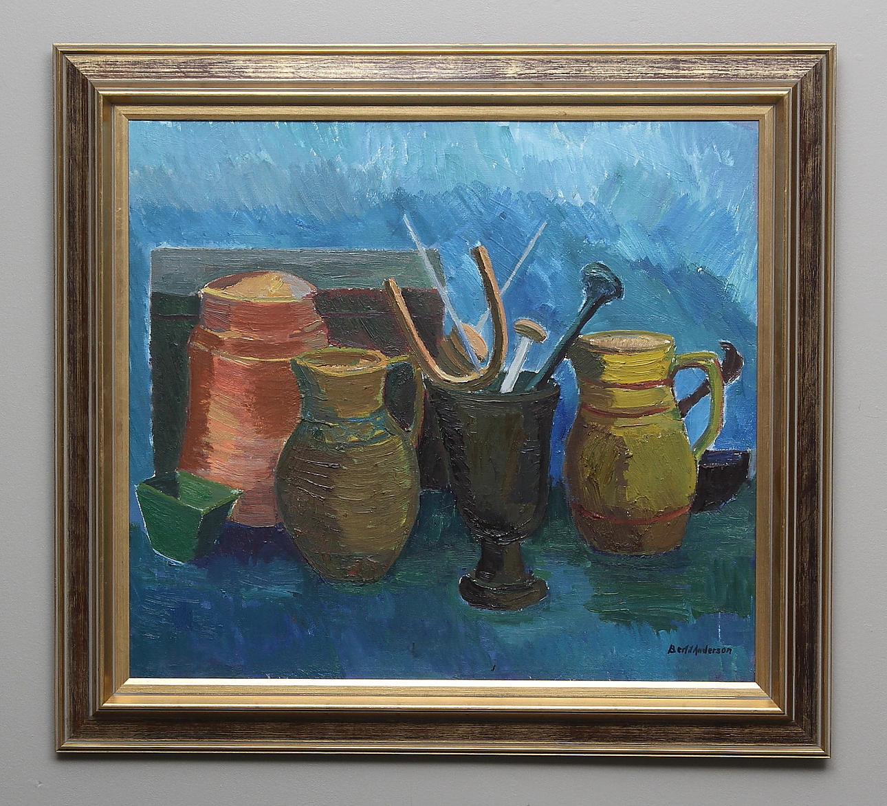 BERTIL ANDERSSON. Olja på duk. Signerad.