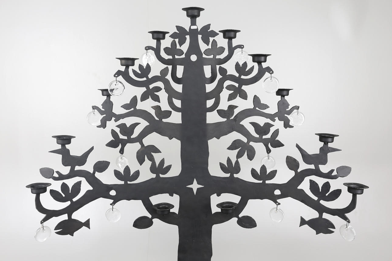 BERTIL VALLIEN. "Livets träd", GOLVLJUSSTAKE, Boda.