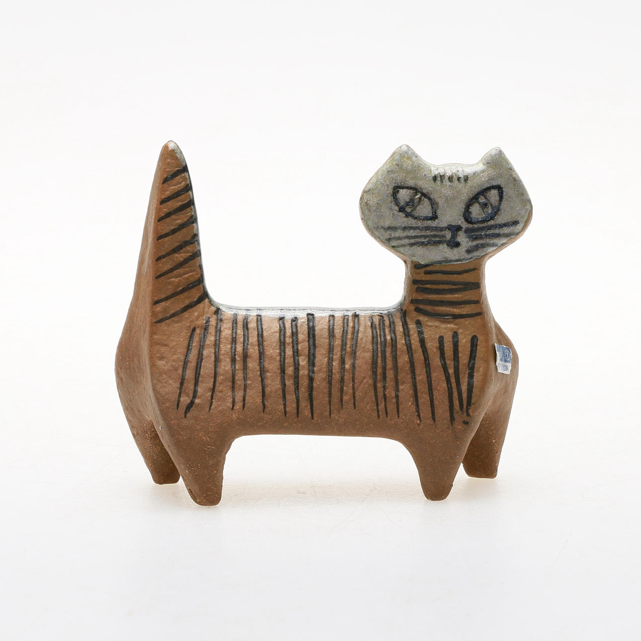 LISA LARSON. figur, stentøj, "Kat", Gustavsberg.