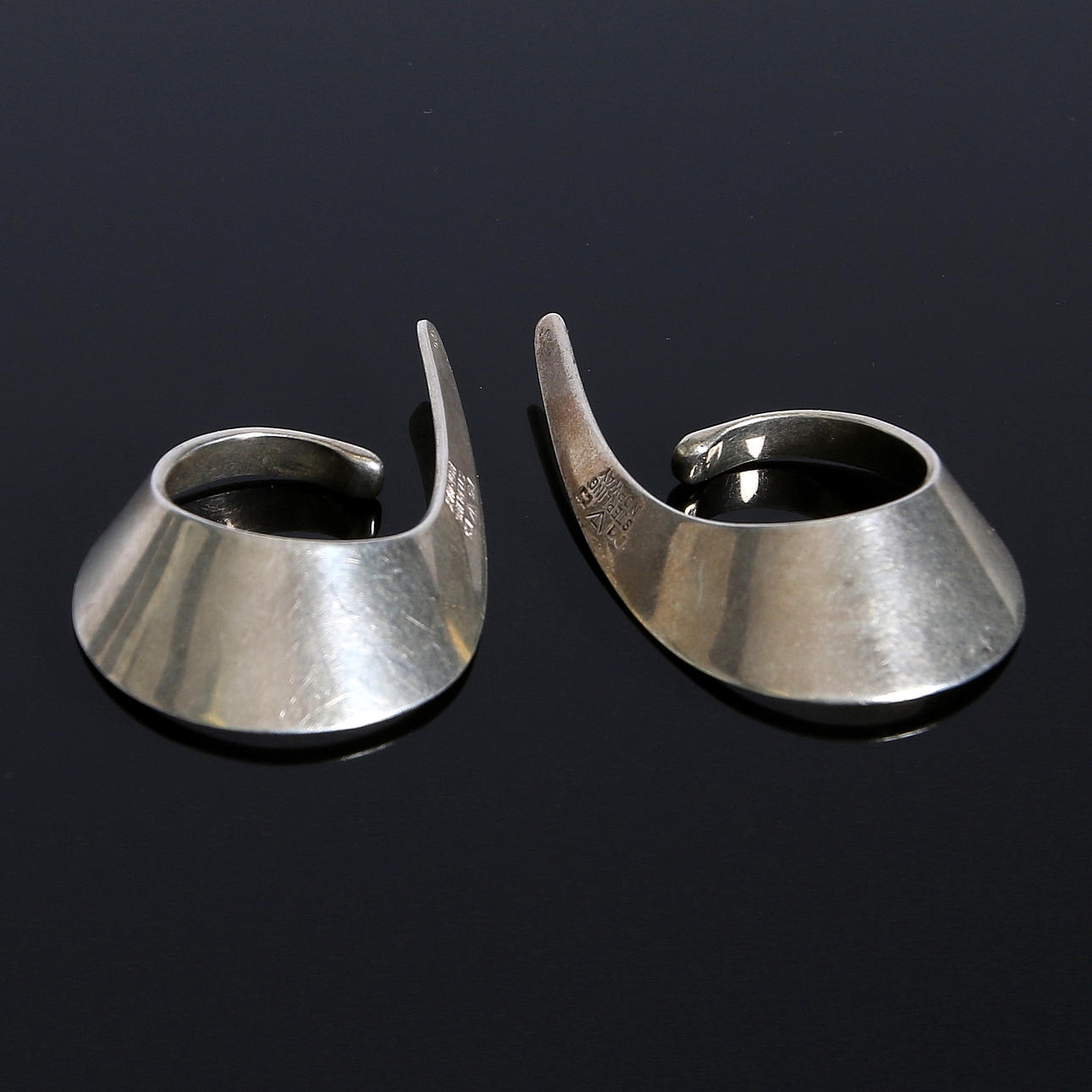 ÖRHÄNGEN, 1 par, silver, Norge 1960-tal. Totalvikt 19 g.