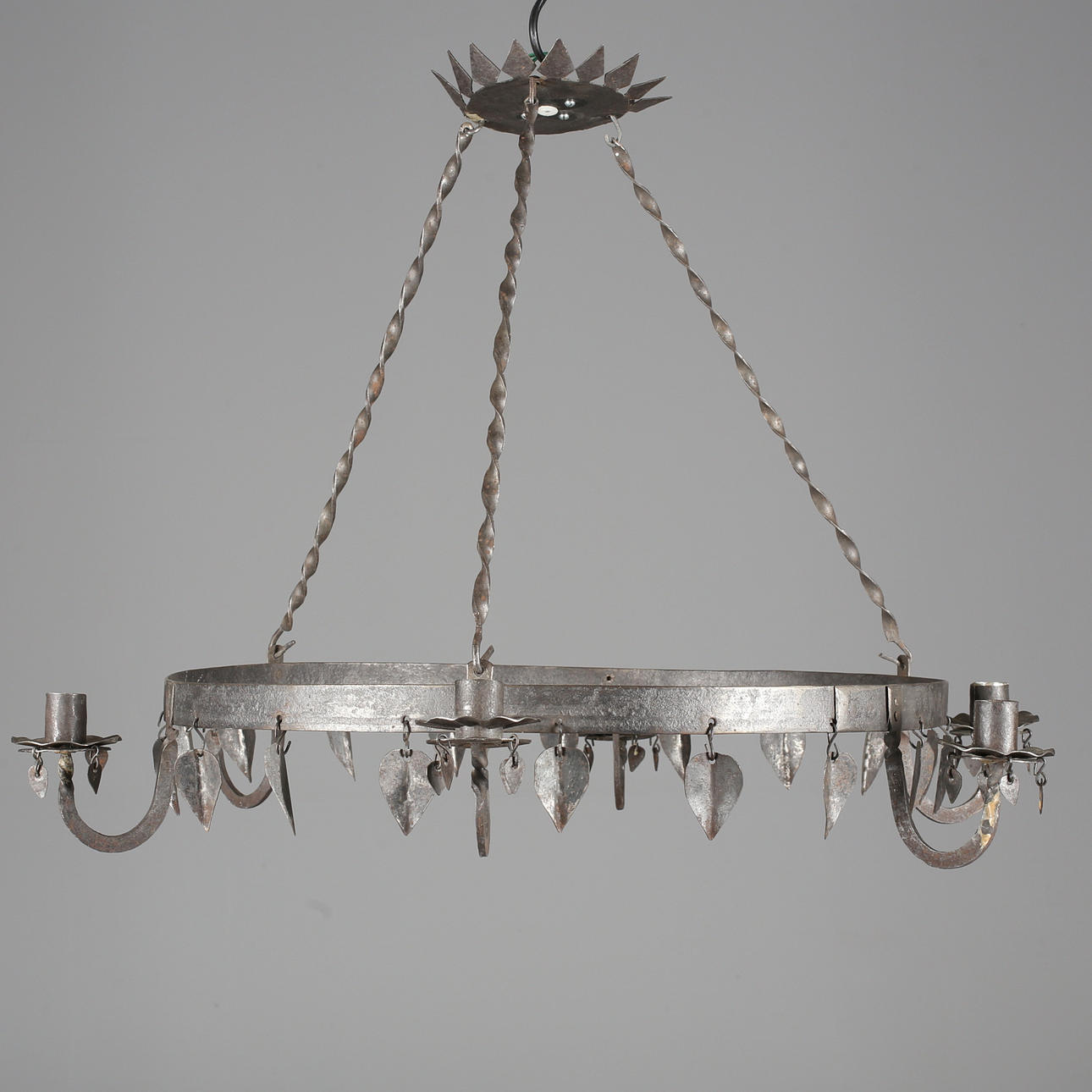 SMIDESKRONA, för fyra ljus, 1900-talet.