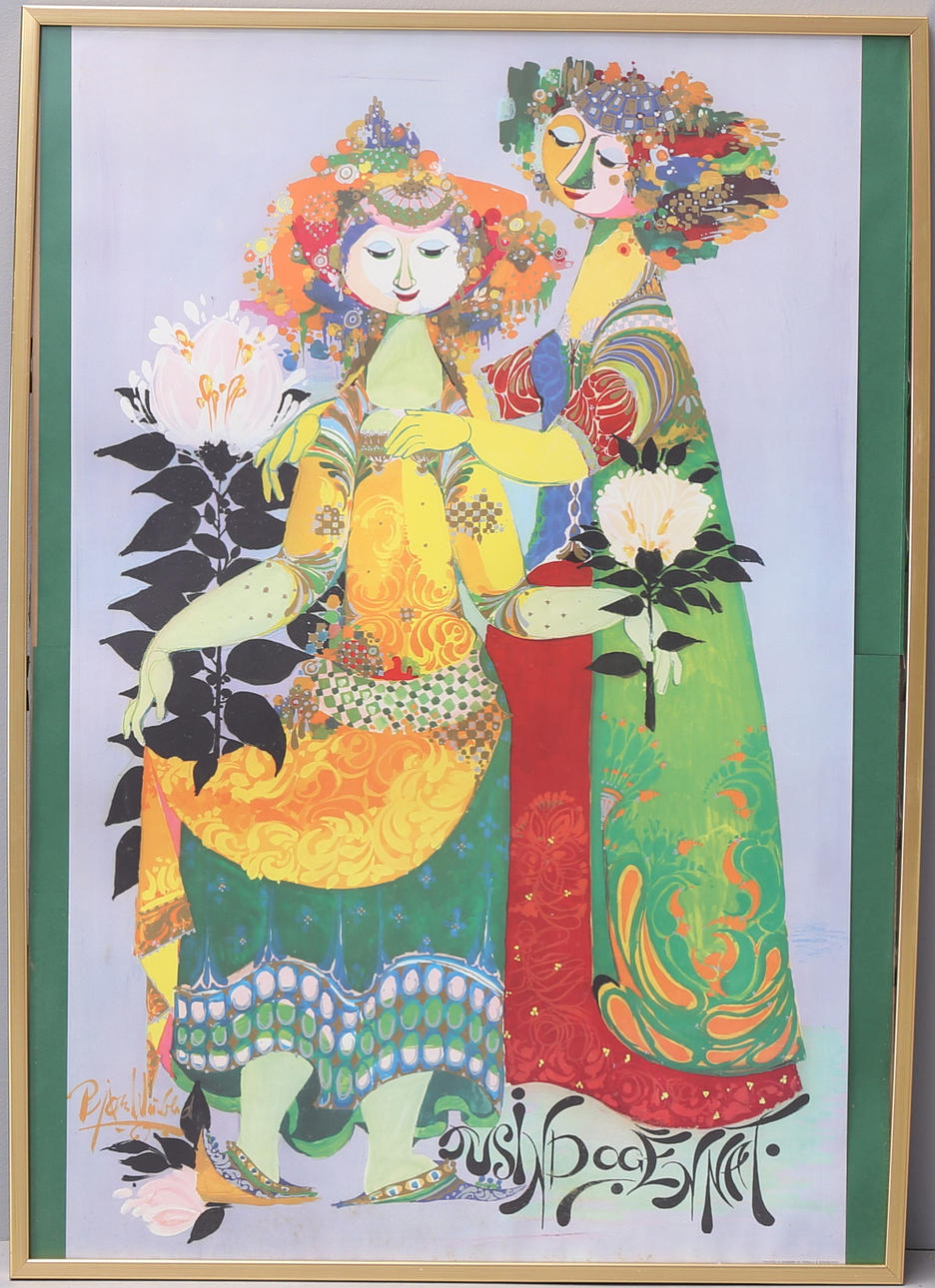 BJÖRN WIINBLAD. Poster, signed in print. Art - Other - Auctionet
