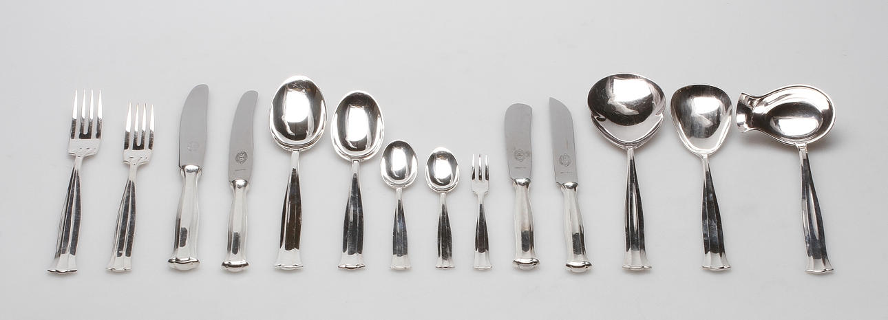 BESTICK, 110 delar, nysilver, 1900-tal.