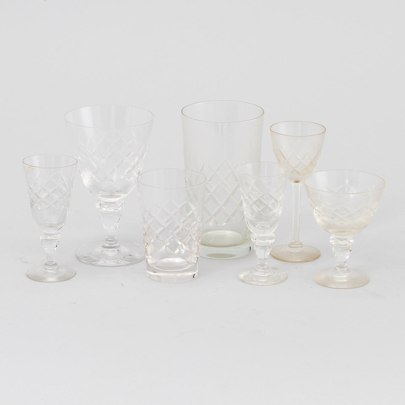 GLASSERVIS, 56 delar, Ekenäs.