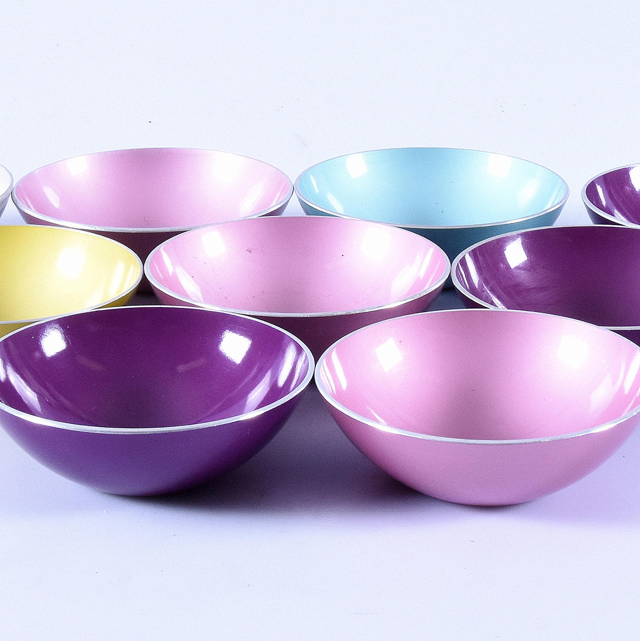 SKÅLAR, 9 st, Emalox Norge.