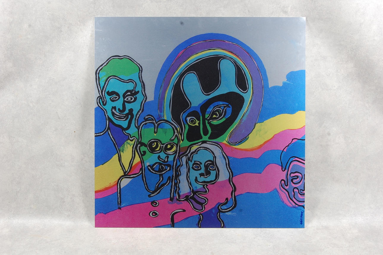 PETER WAHLBECK. Serigrafi på aluminiumplåt, säljes till förmån för hemlösas rätt till underkläder " En kalsong för Pierre ".