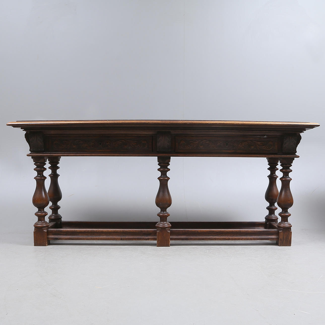 SIDEBOARD, ek, med ritning, 1900-tal.