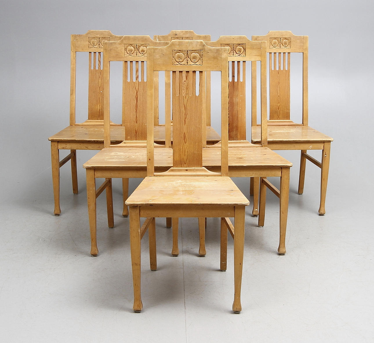 MATSALSSTOLAR, 6 st, jugend, 1900-talets första kvartal.