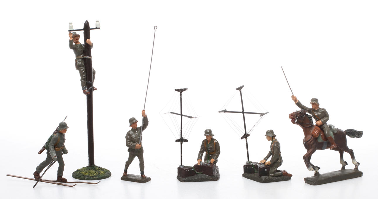 LINEOL svenska soldater, 6 stycken.