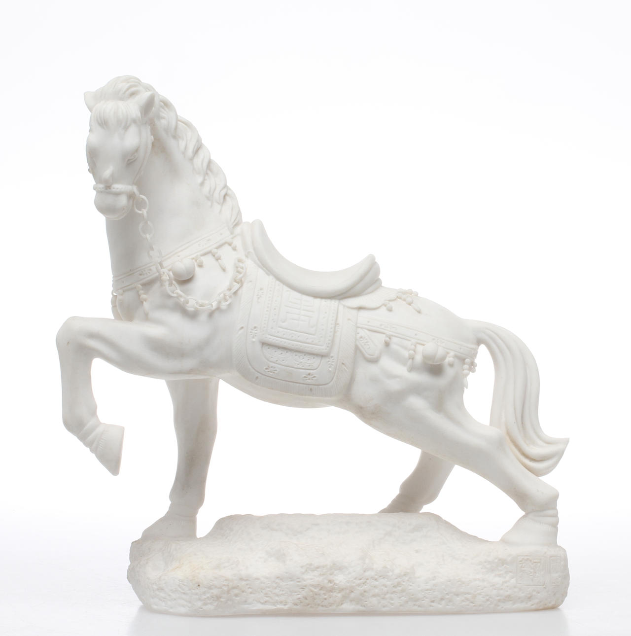 FIGURIN, porslin, häst, Kina.