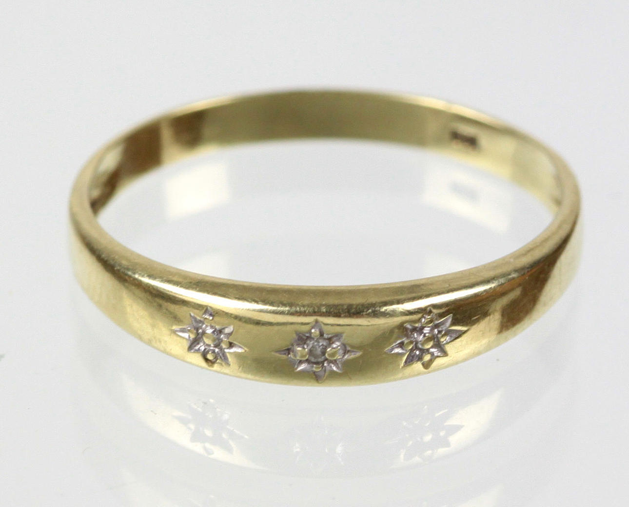 Diamantring, 585 Gold.