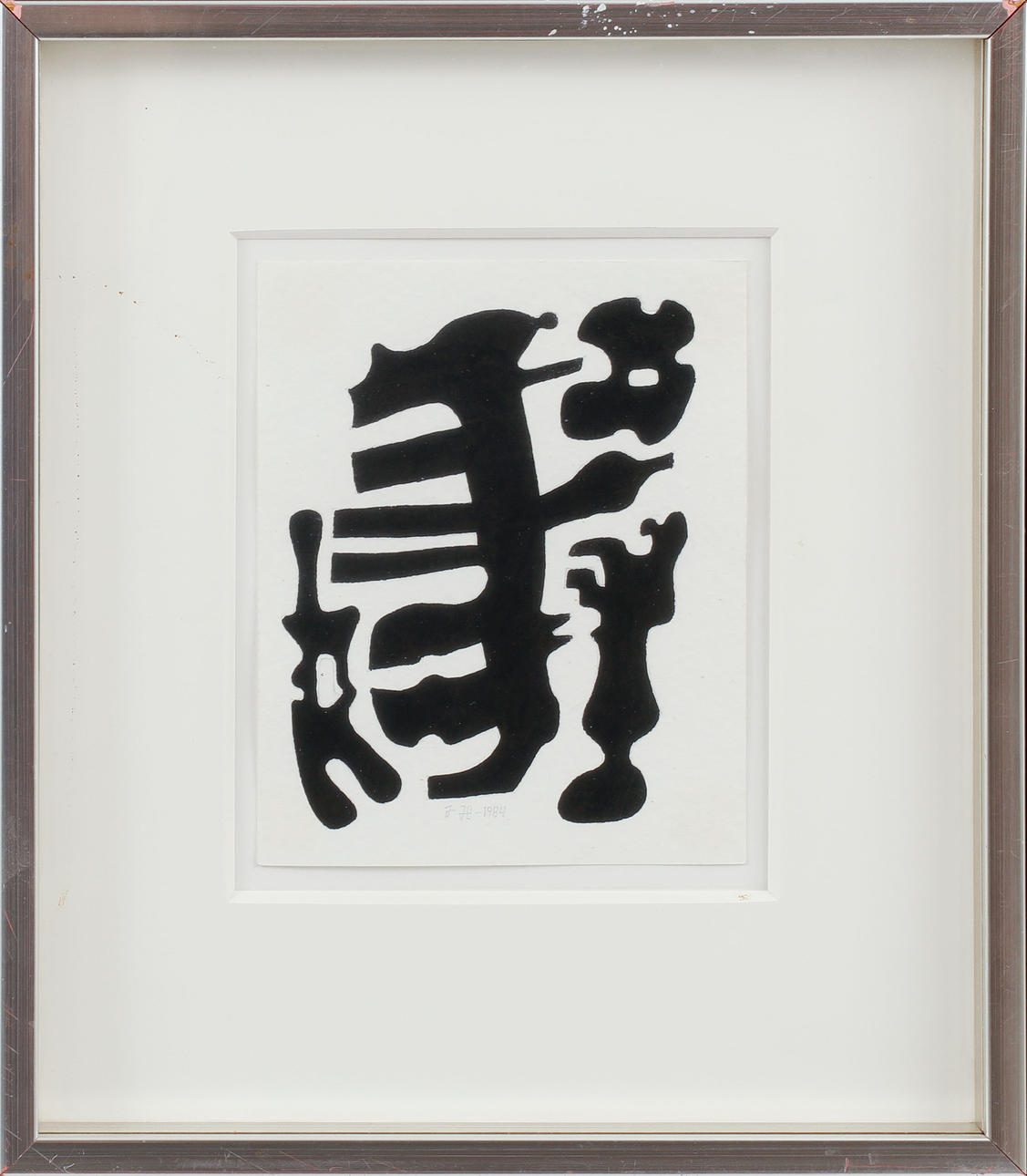 JOE HEDLUND. Composition. Marker, signed and dated 1984.
