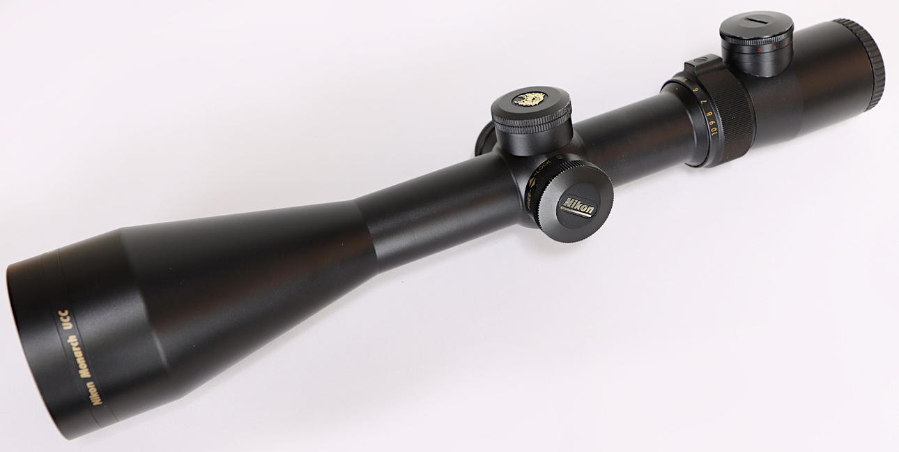 712. VISOR BINOCULARES, NIKON MONARCH UCC 2.5-10X56.