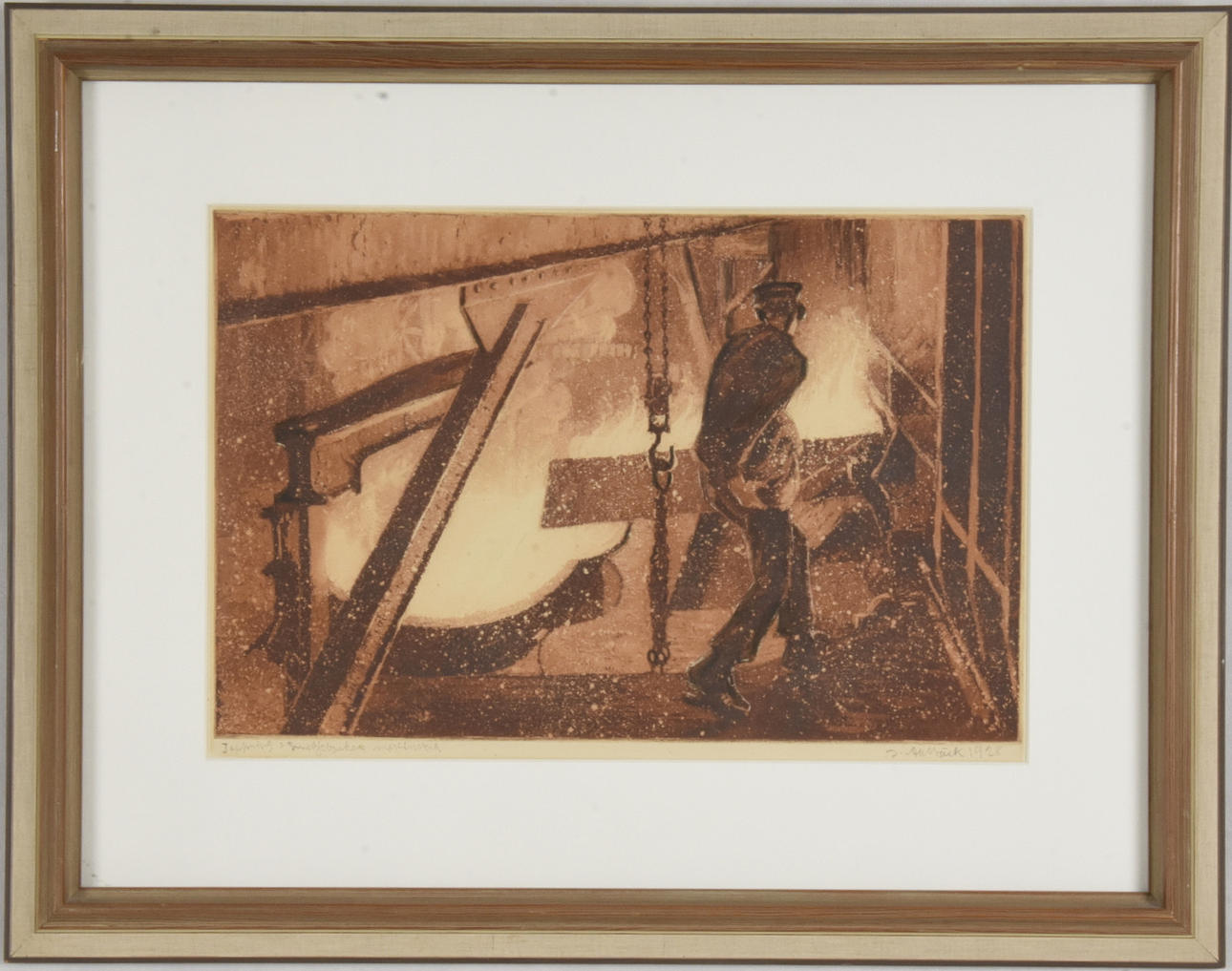 JOHAN AHLBÄCK. Färgetsning.