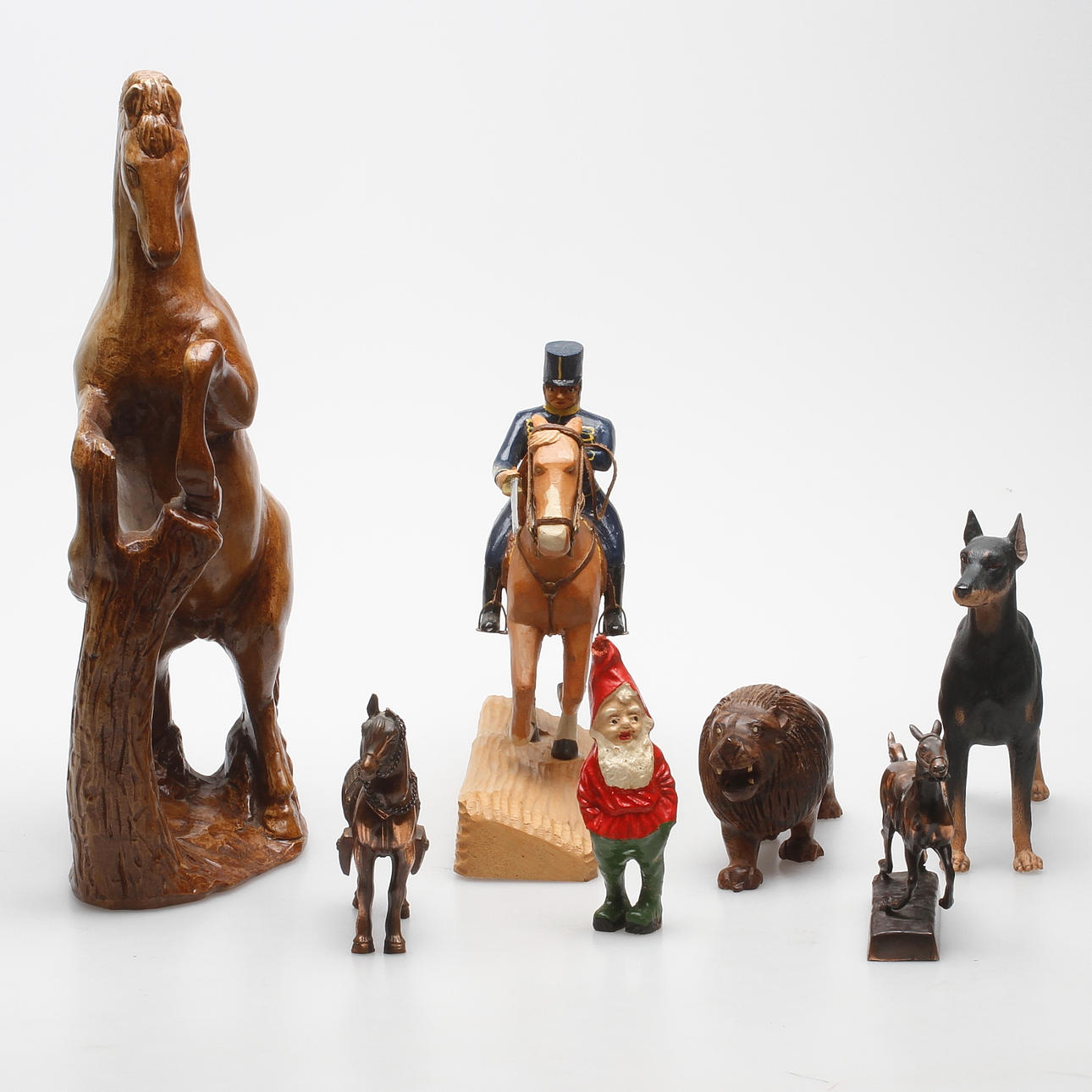 SKULPTURER och FIGURINER, 7 st, 1900-tal.
