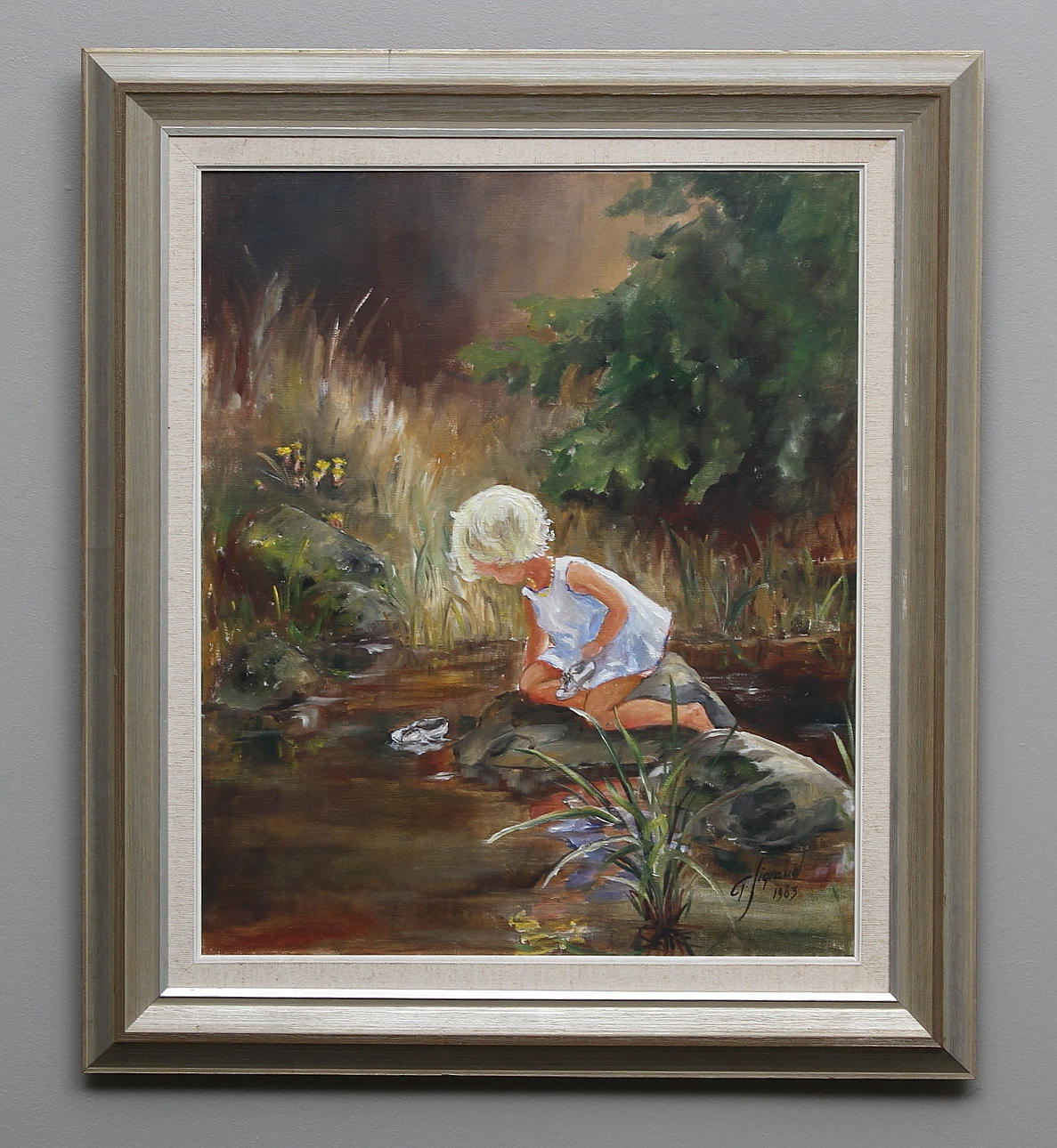 GUNVOR SIGRAND. Olja på duk, signerad.