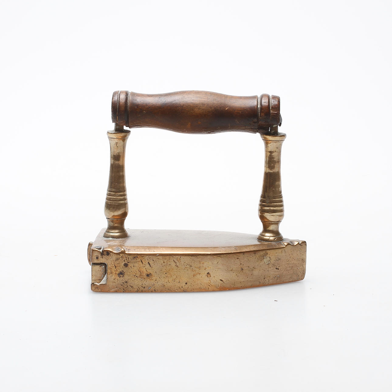 STRYKJÄRN, mässing, 1700-tal.