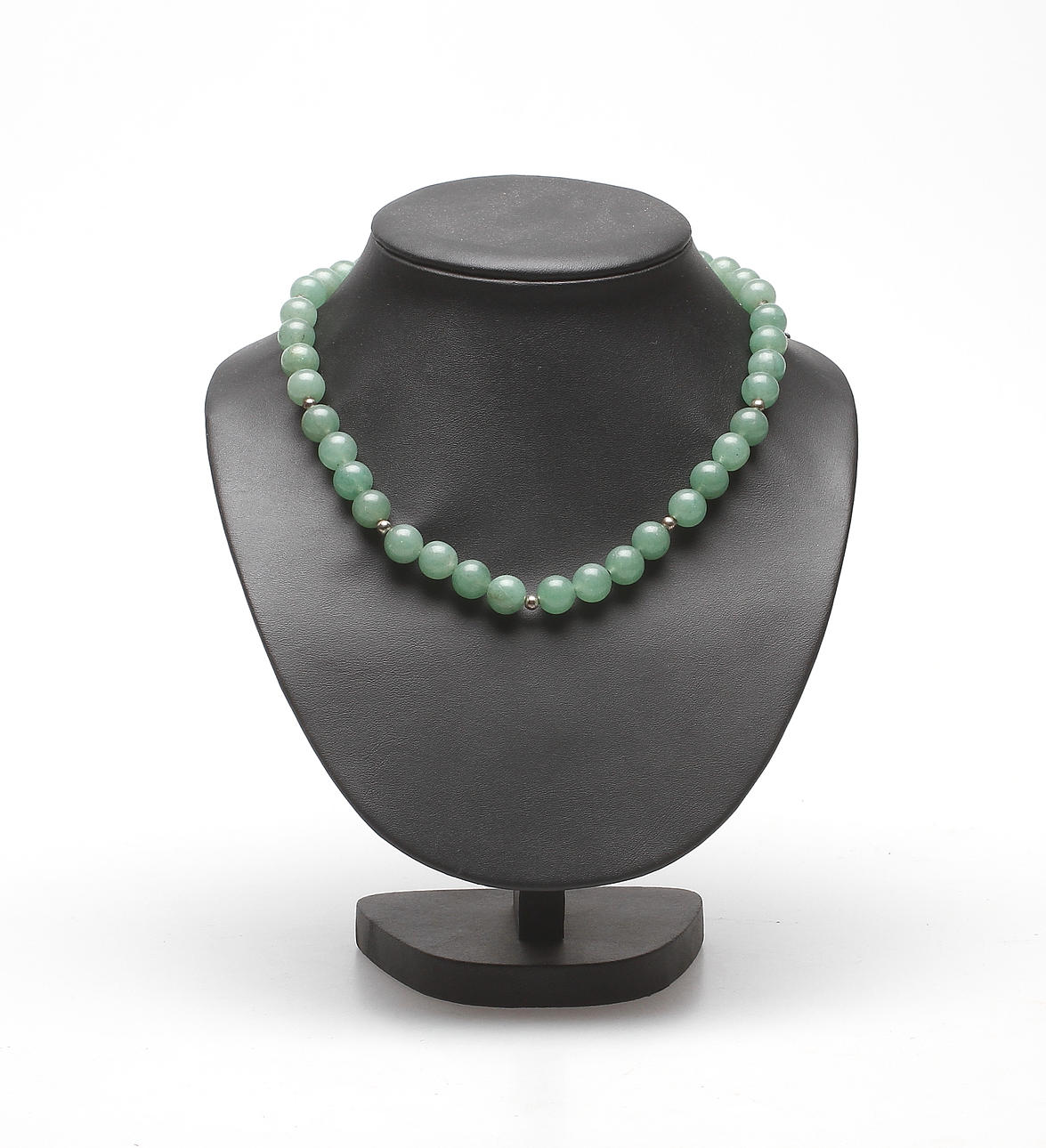 HALSBAND, sten, silverlås.