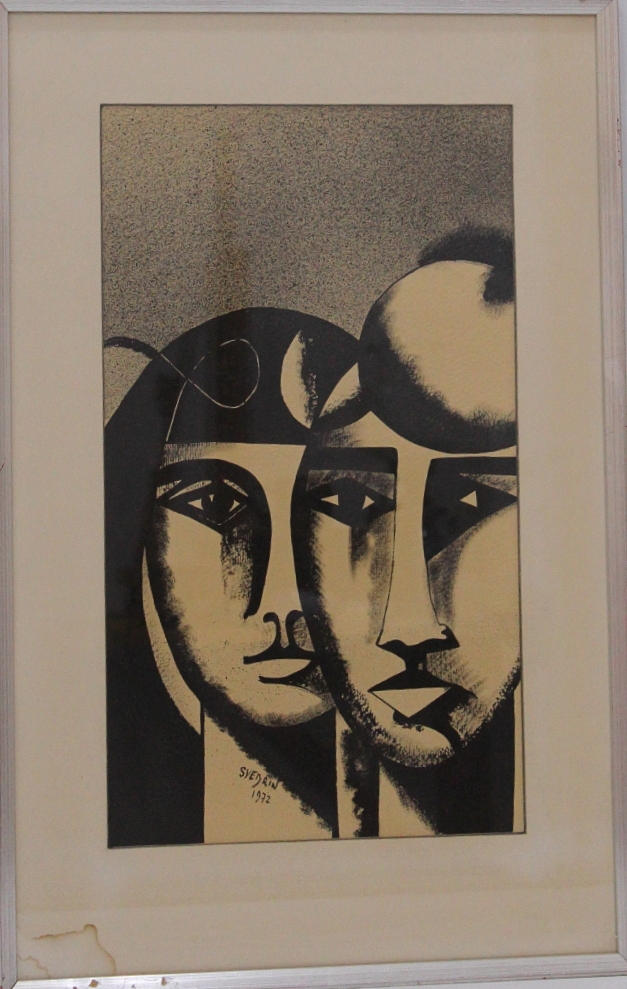 SVEDRIN. Lunorna, signerad, daterad 1972.