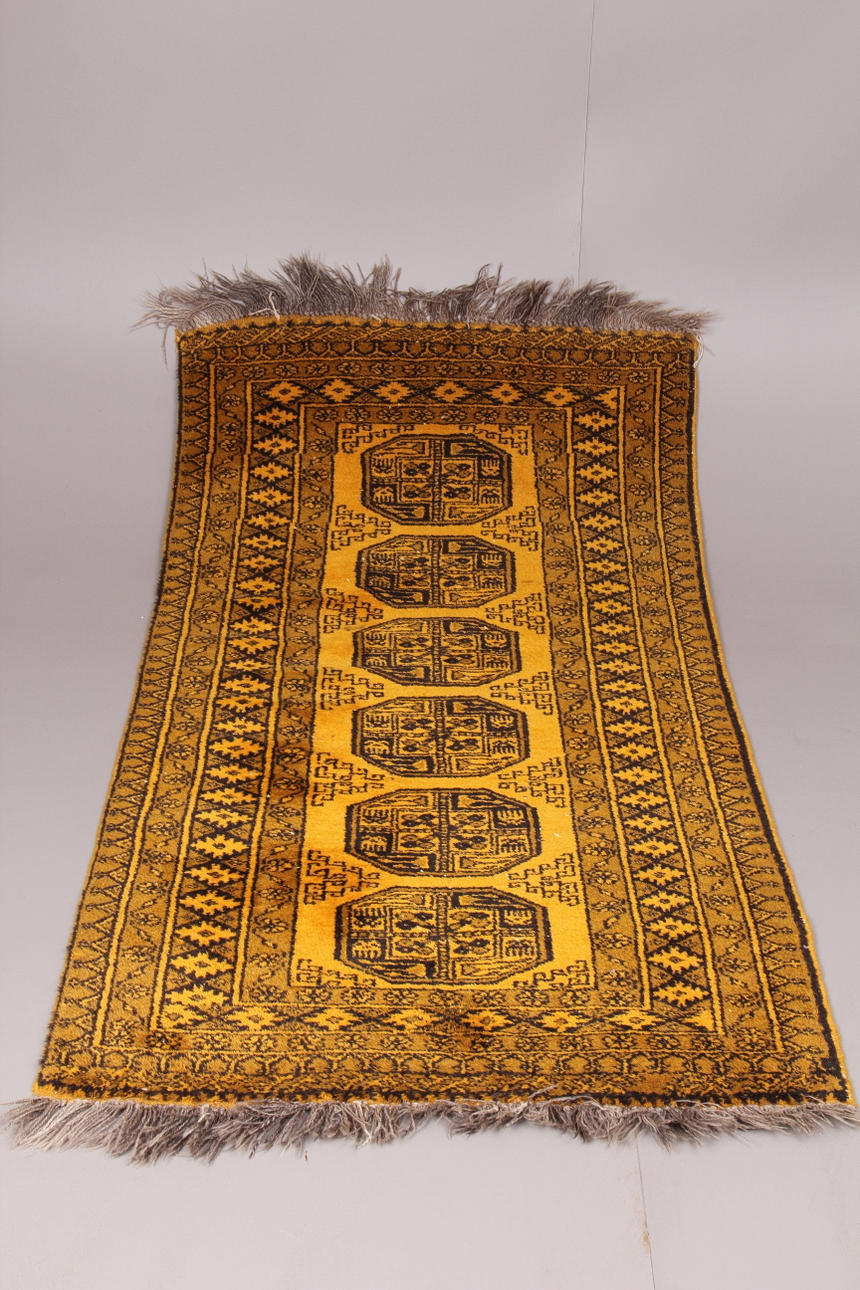 MATTA, Afghan, guld, 200x100 cm.