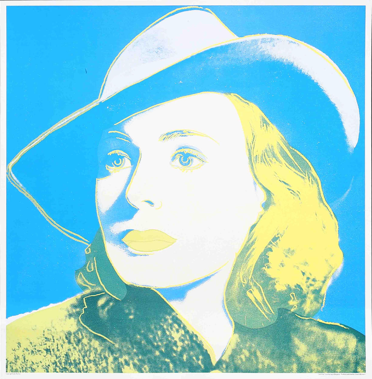 ANDY WARHOL. "With Hat", offsettryck, osignerad.
