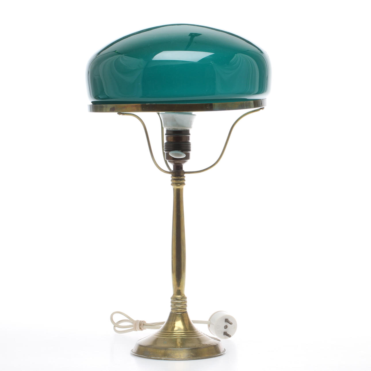 STRINDBERGSLAMPA, mässing och glas, 1900-talets första kvartal.