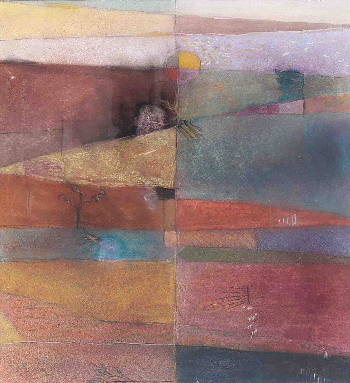 REIN KELPMAN (ESTLAND FÖDD 1960). "Kevadineach" pastel, signed and dated 1992.