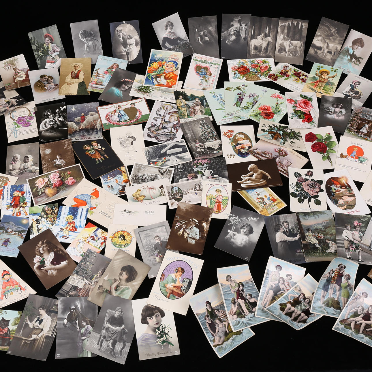 VYKORT, Gratulation/Jul/Påsk, 1900-talets första hälft.