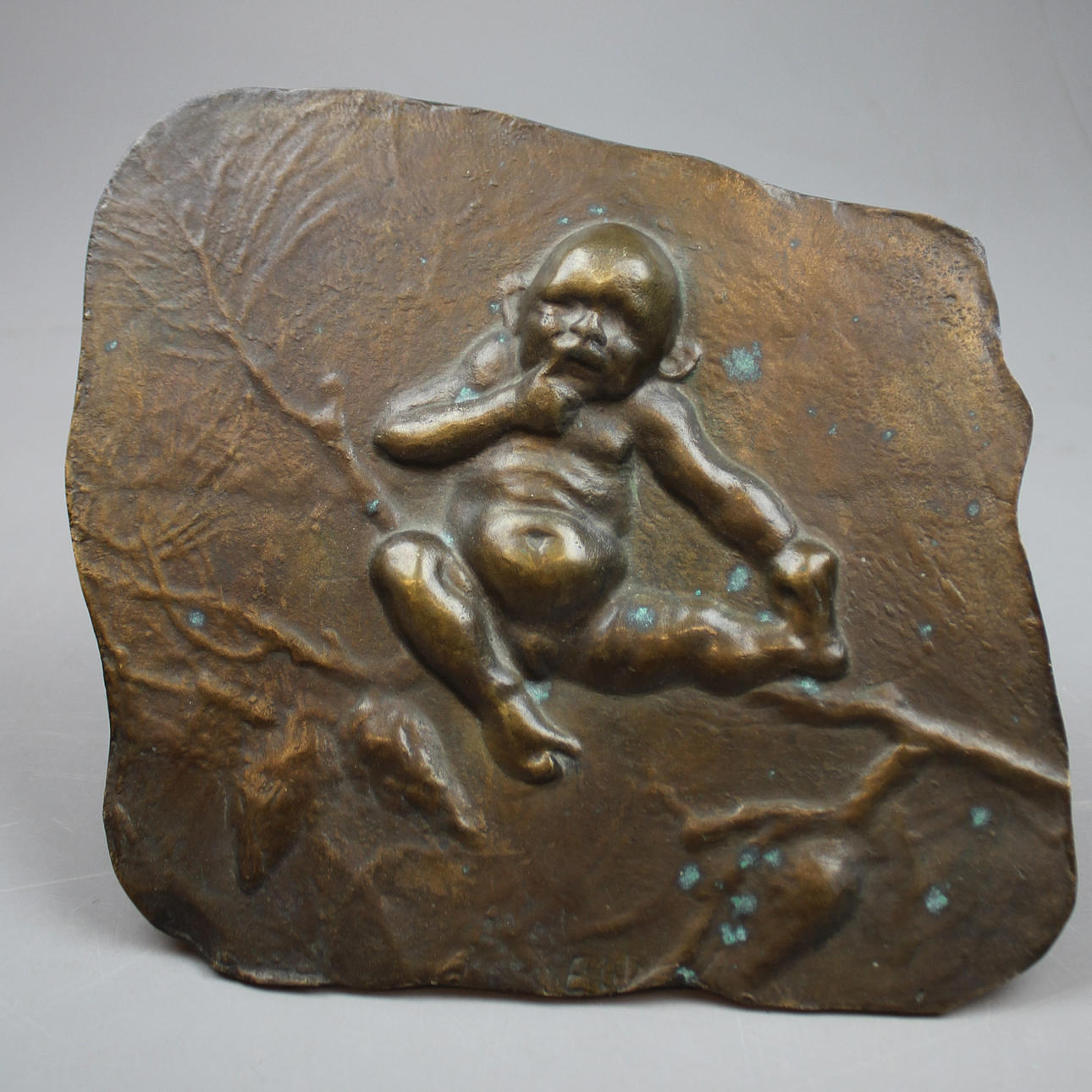 BRONZE RELIEF marked Ebbe.