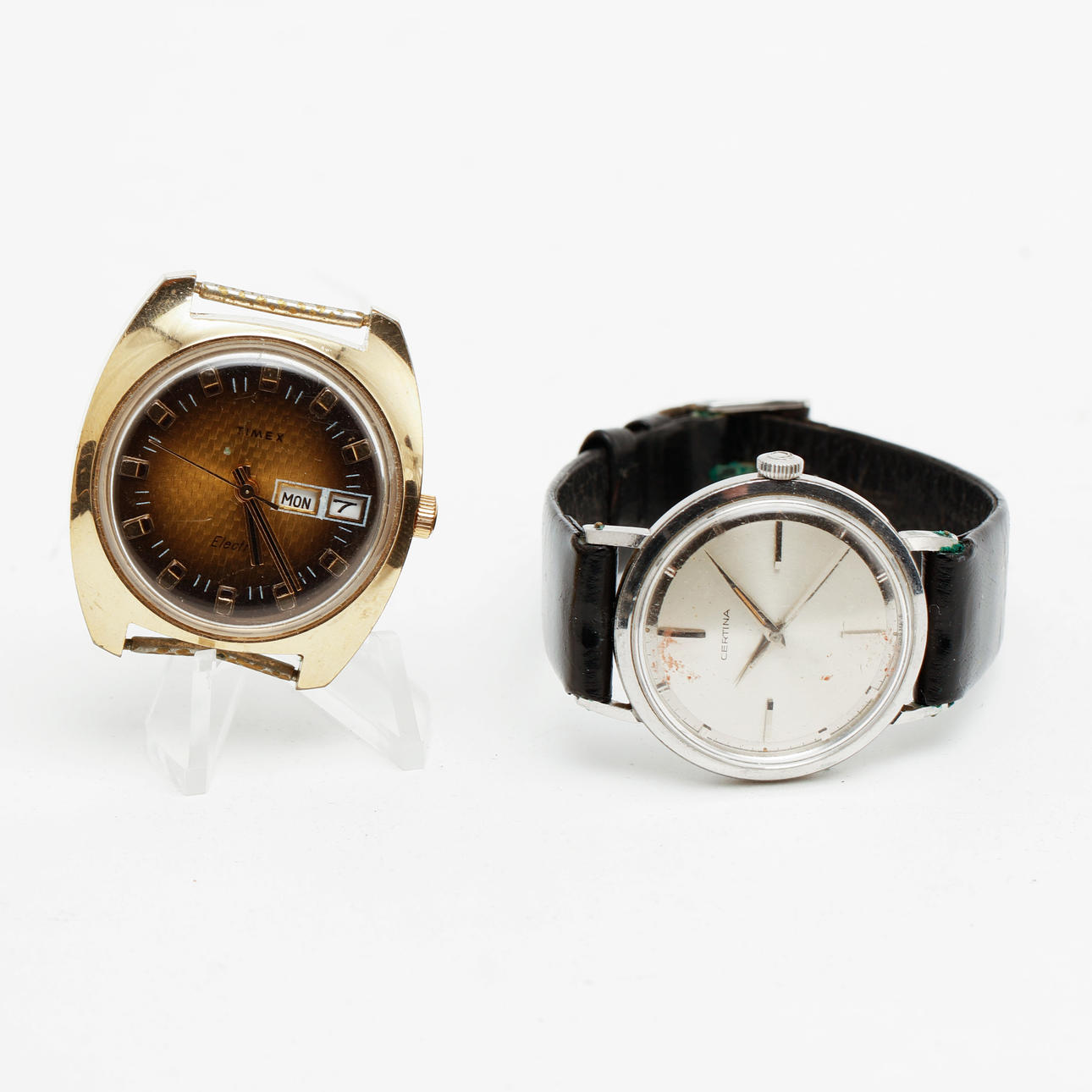 WRIST WATCH, 2 pcs, Certina and Timex Electric.