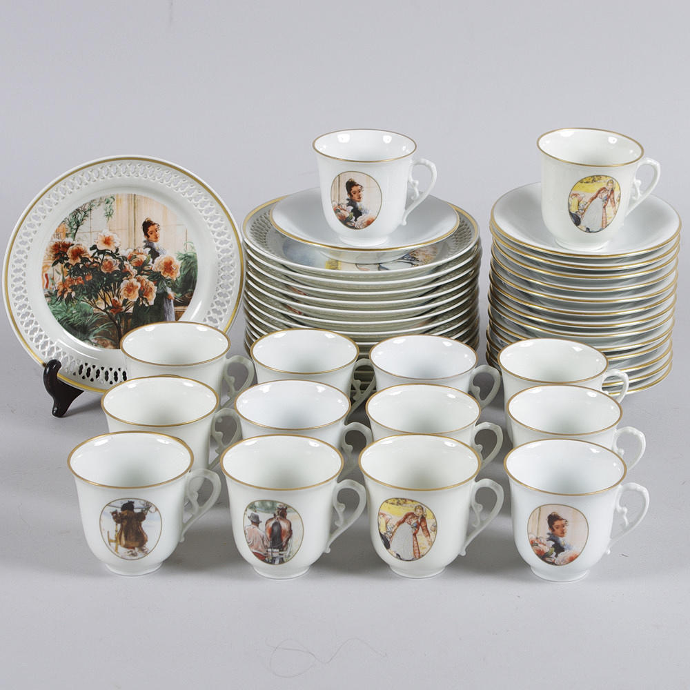 KAFFESERVIS, motav av Carl Larsson, Bing & Gröndal.