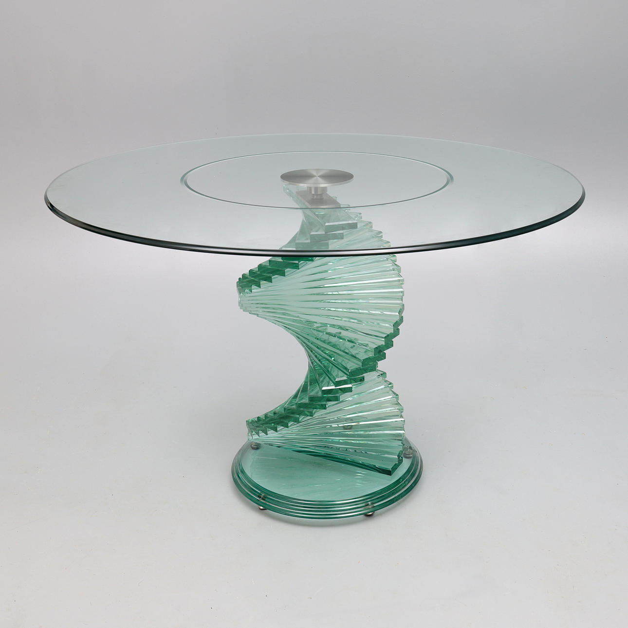 DANNY LANE. A CONTEMPORARY GLASS CENTRE TABLE.